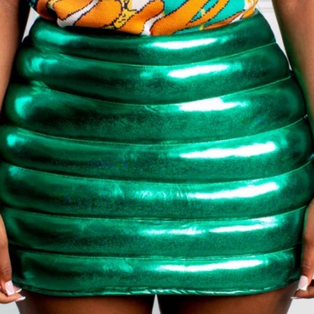 Forest green Bubble skirt